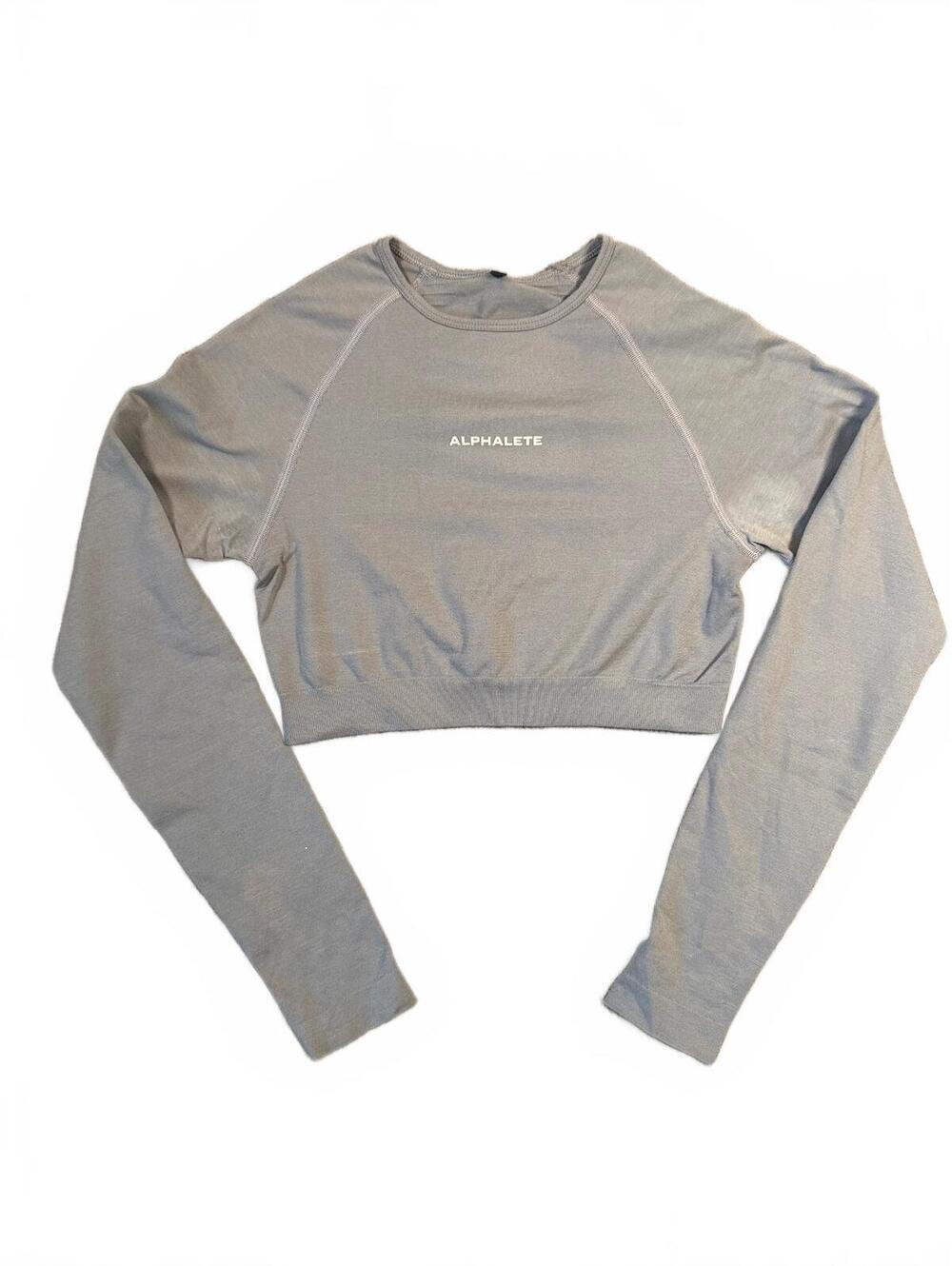 Alphalete Women's Cropped Long Sleeve Pullover Small